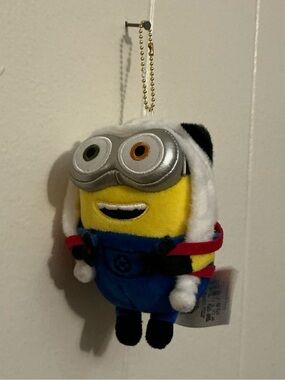 Rare Universal Studios Beijing Limited Edition Minions Bob & Tim Plush Keychain